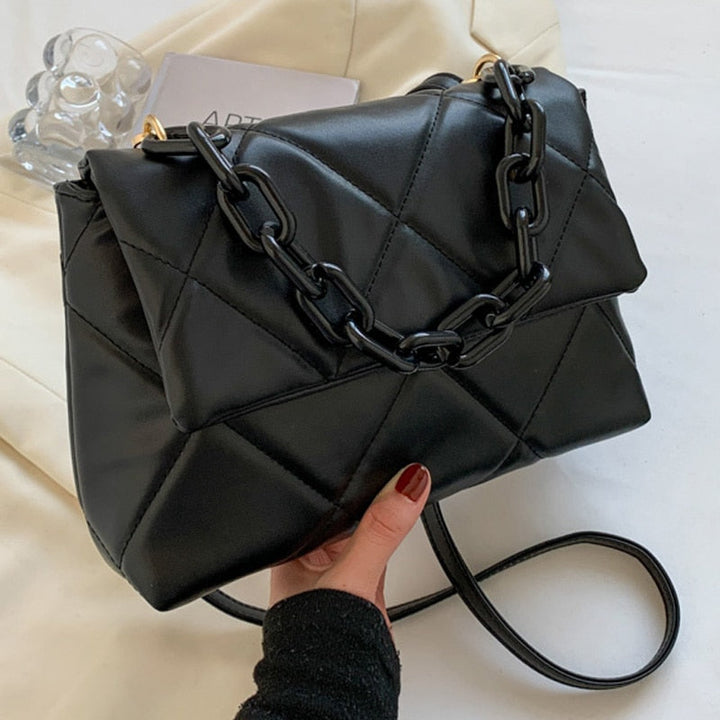 MarjoleinBag | Women's Magnetic Closure Shoulder Bag-Black-State of Style