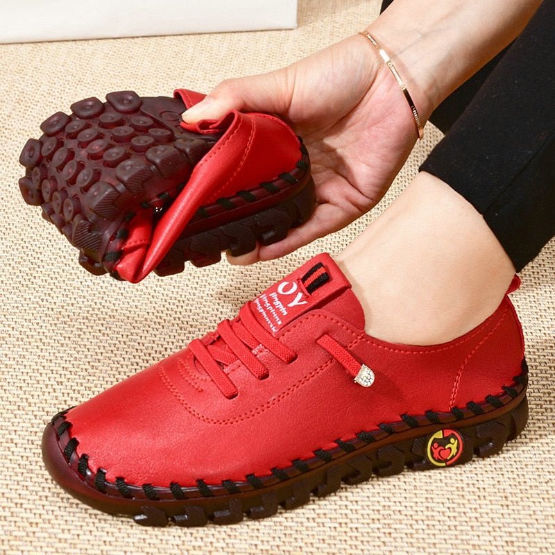MarliekesSneaks | Women's Lightweight Comfort Sneakers-Red-4.5-State of Style