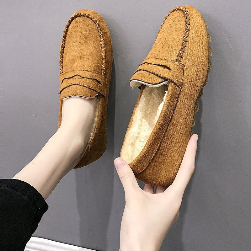 MarliesLoafers | Women's Slip-On Loafers-Yellow-4.5-State of Style