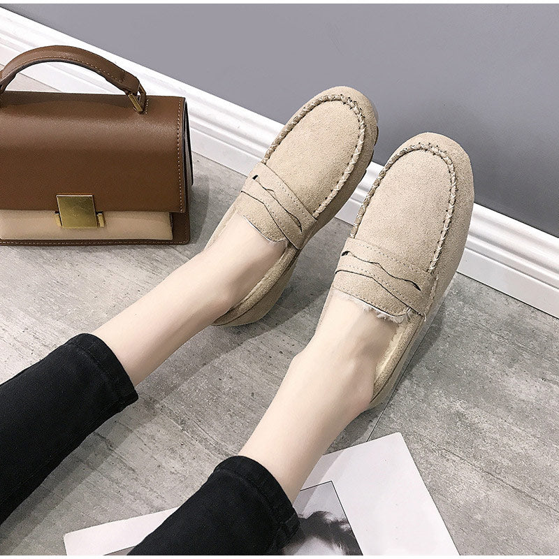 MarliesLoafers | Women's Slip-On Loafers-Yellow-4.5-State of Style