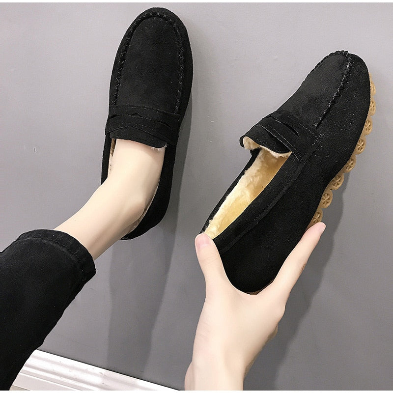 MarliesLoafers | Women's Slip-On Loafers-Yellow-4.5-State of Style