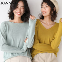MarliesShirt | Women's Basic Sweater-White-S-State of Style