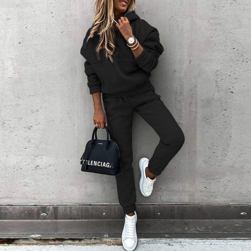 MarrysSuit | Women's Stylish & Comfortable Tracksuit-Black-S-State of Style