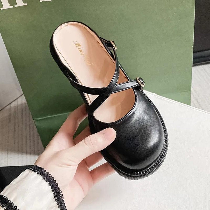 Mary Jane Pumps with Stylish Buckle - Clara-Black-3.0-State of Style