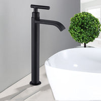 Matte Black Cold Water Basin Tap – Noira-Round-State of Style