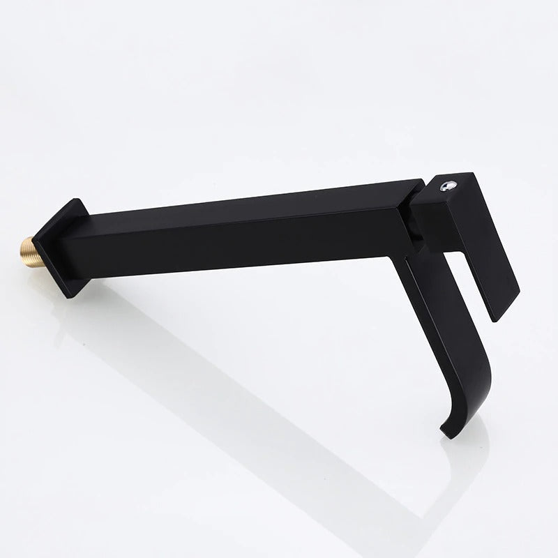 Matte Black Cold Water Basin Tap – Noira-Round-State of Style