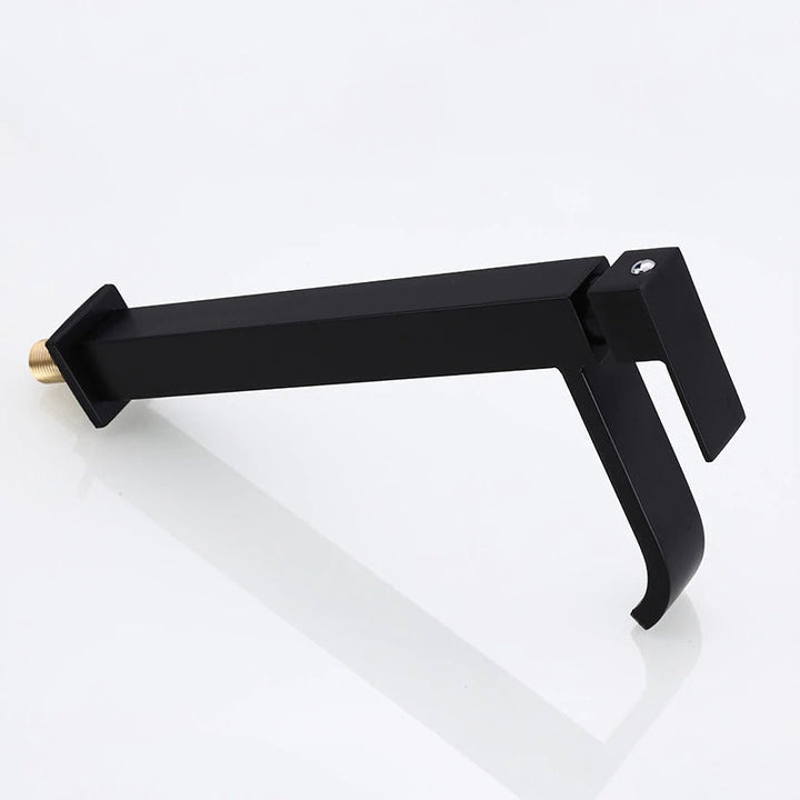 Matte Black Cold Water Basin Tap – Noira-Round-State of Style
