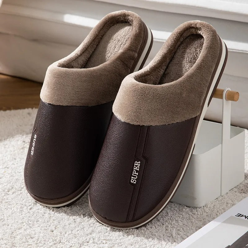 Max Men's Slippers - Comfortable & Stylish-Dark Brown-8-9-State of Style