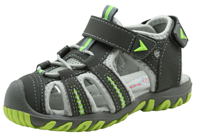 Max - Orthopedische Sportieve Waterbestendige Sandalen-Grijs Groen-25-State of Style