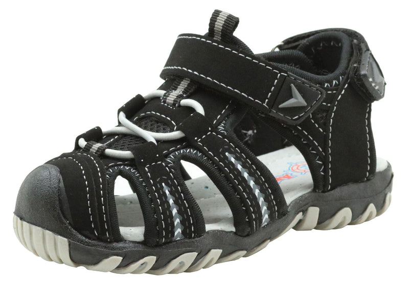 Max - Orthopedische Sportieve Waterbestendige Sandalen-Zwart-25-State of Style