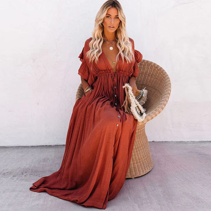 Maxi Beach Dress – Sienna-XS-State of Style