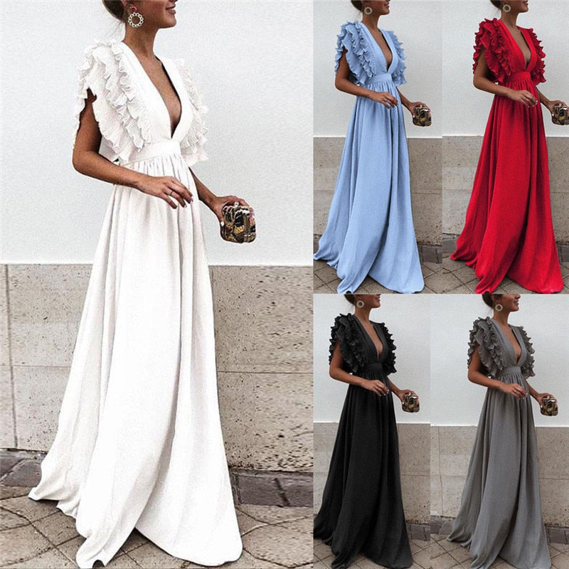 Maxi Dress | Elegant and Comfortable-Black-S-State of Style