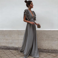 Maxi Dress | Elegant and Comfortable-Gray-S-State of Style