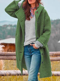 Maxi Hooded Capes for Women - Isabella-Green-S-State of Style