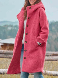 Maxi Hooded Capes for Women - Isabella-Pink-S-State of Style
