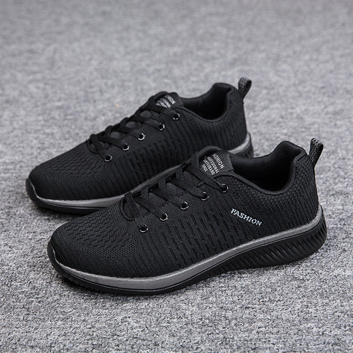 MaxSneakers | Women's Supportive Orthopaedic Sneakers-Black and Red-5.0-State of Style