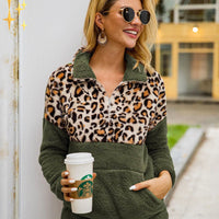 McKaylasShirt | Women's Stylish & Warm Knit Sweater-White with Brown-S-State of Style