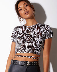 MckaylasTop | Women's Trendy & Versatile Crop Top-Zebra-S-State of Style