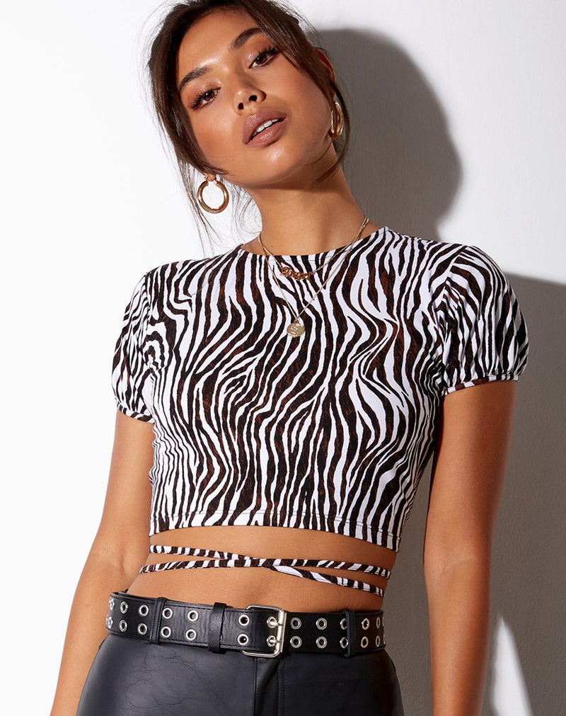 MckaylasTop | Women's Trendy & Versatile Crop Top-Zebra-S-State of Style