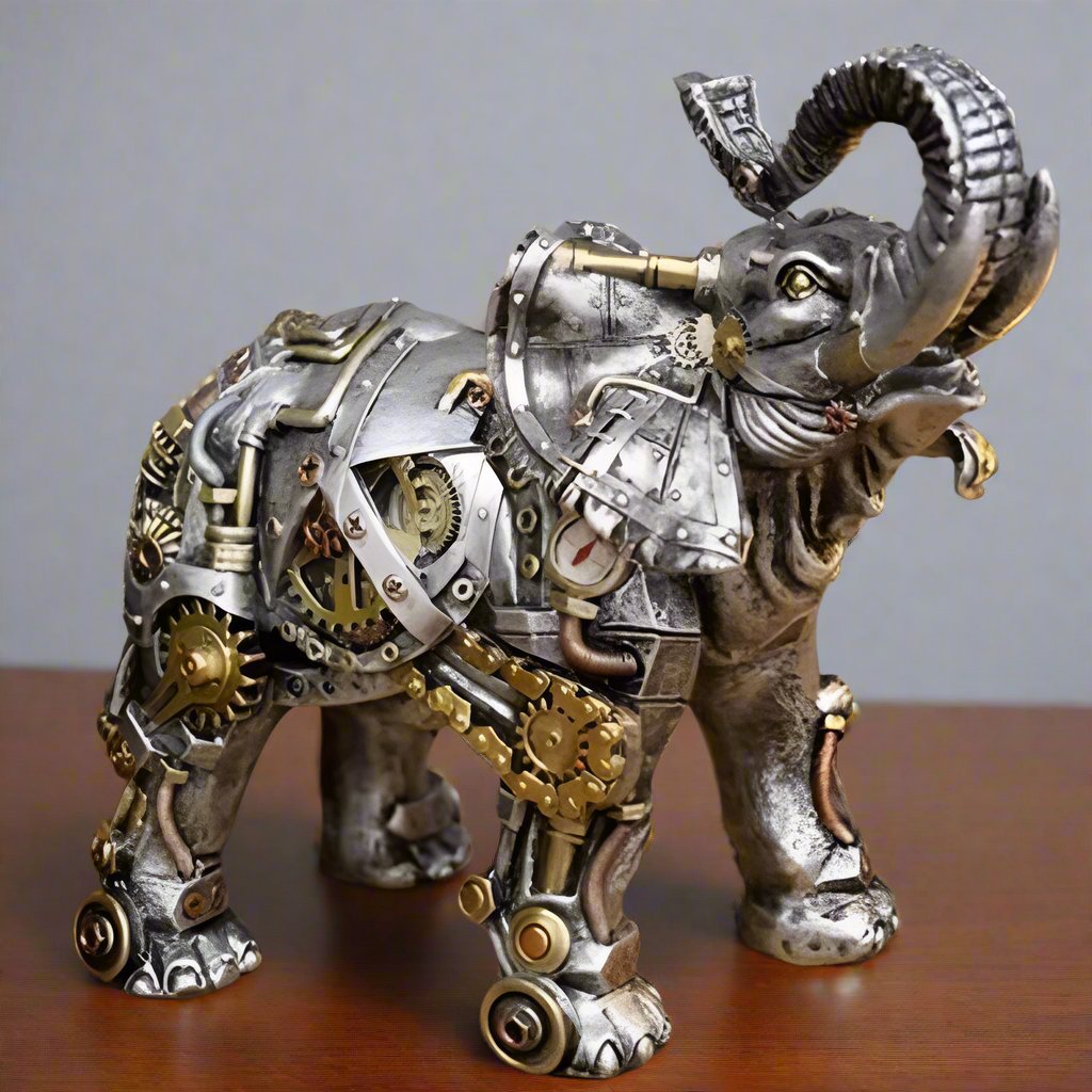 Mechanical Punk Animals Statues - GearBeast-Dragon-State of Style