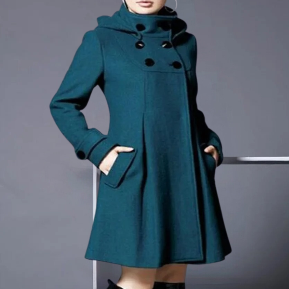 Medila - Trendy Women's Jacket with Side Pockets-Dark green-XS-State of Style
