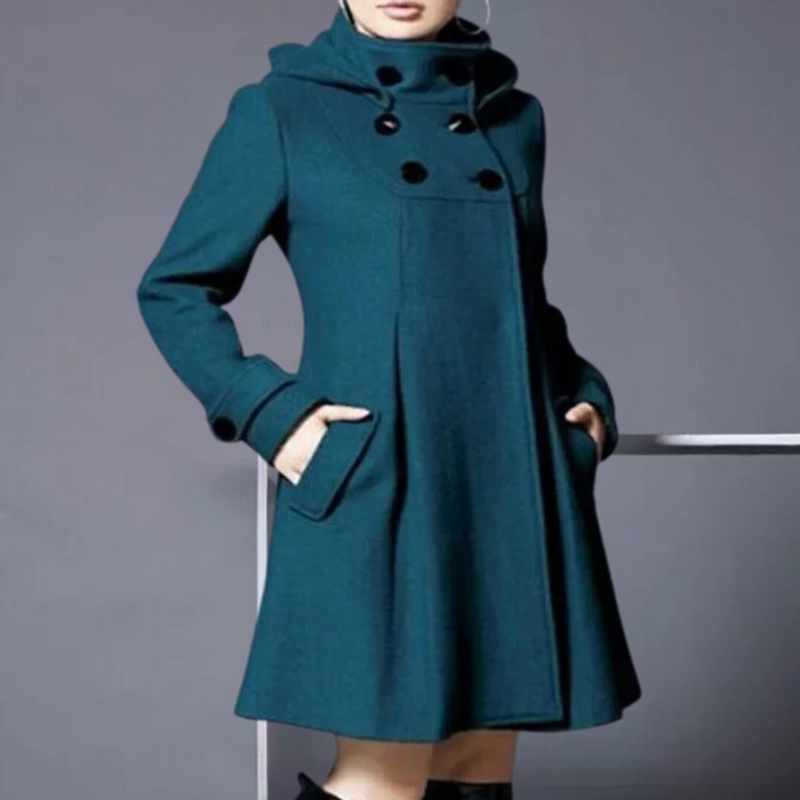 Medila - Trendy Women's Jacket with Side Pockets-Dark green-XS-State of Style