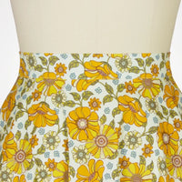 Megan Traditional Skirt – Vintage Floral A-Line Cotton Midi-S-State of Style