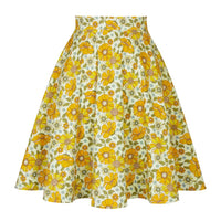 Megan Traditional Skirt – Vintage Floral A-Line Cotton Midi-S-State of Style