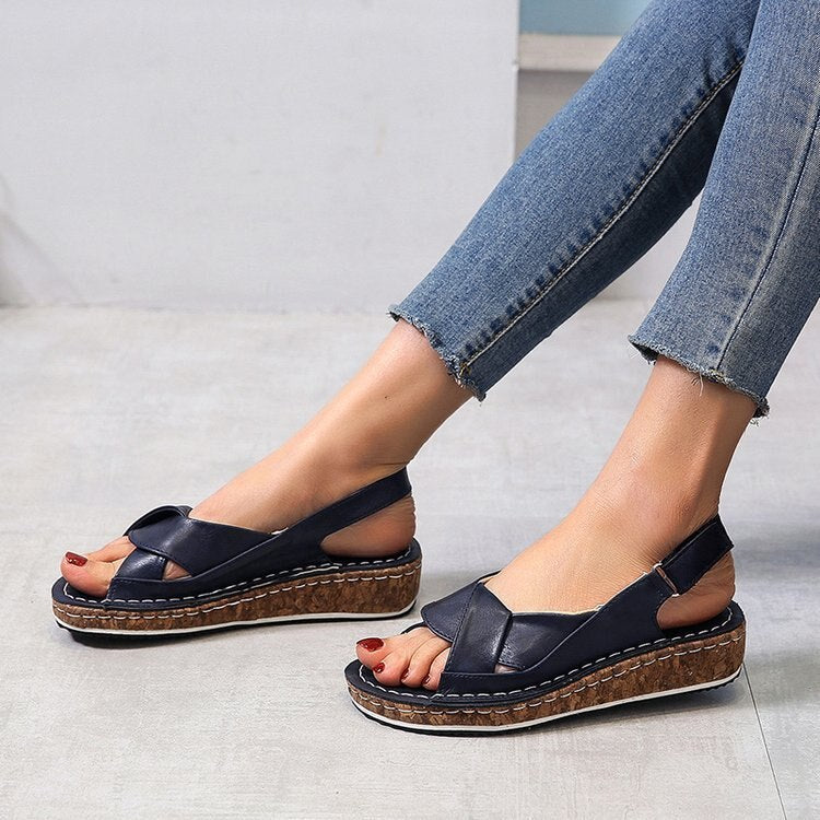 MelanySandals | Women's Supportive Orthopedic Sandals-Black-4.5-State of Style
