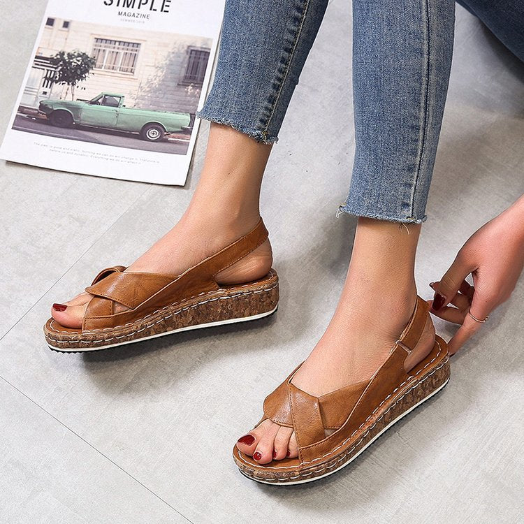 MelanySandals | Women's Supportive Orthopedic Sandals-Brown-4.5-State of Style