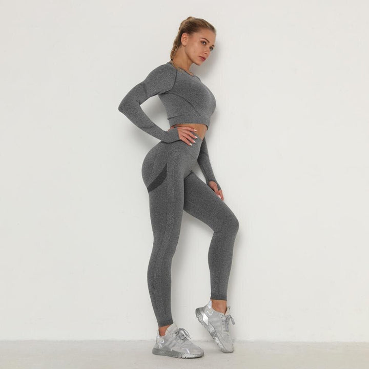 MelissasSet | Women's Premium Yoga Kit-Dark Grey-XS-State of Style