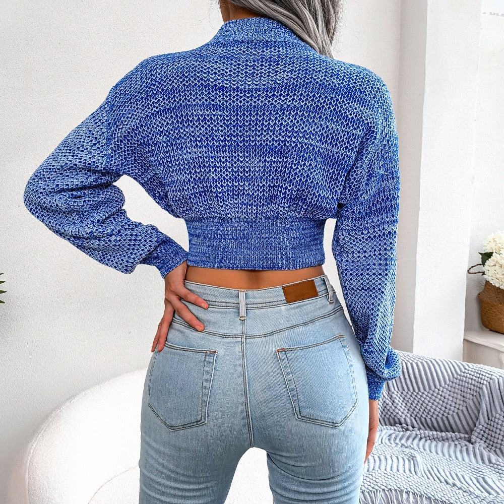 MelodysJumper | Women's Trendy Cropped Sweater-Green-S-State of Style