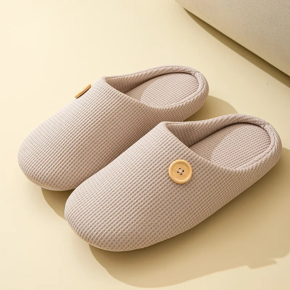 Memory Foam Comfort Slippers - CloudStep-3.5-4-Khaki-State of Style