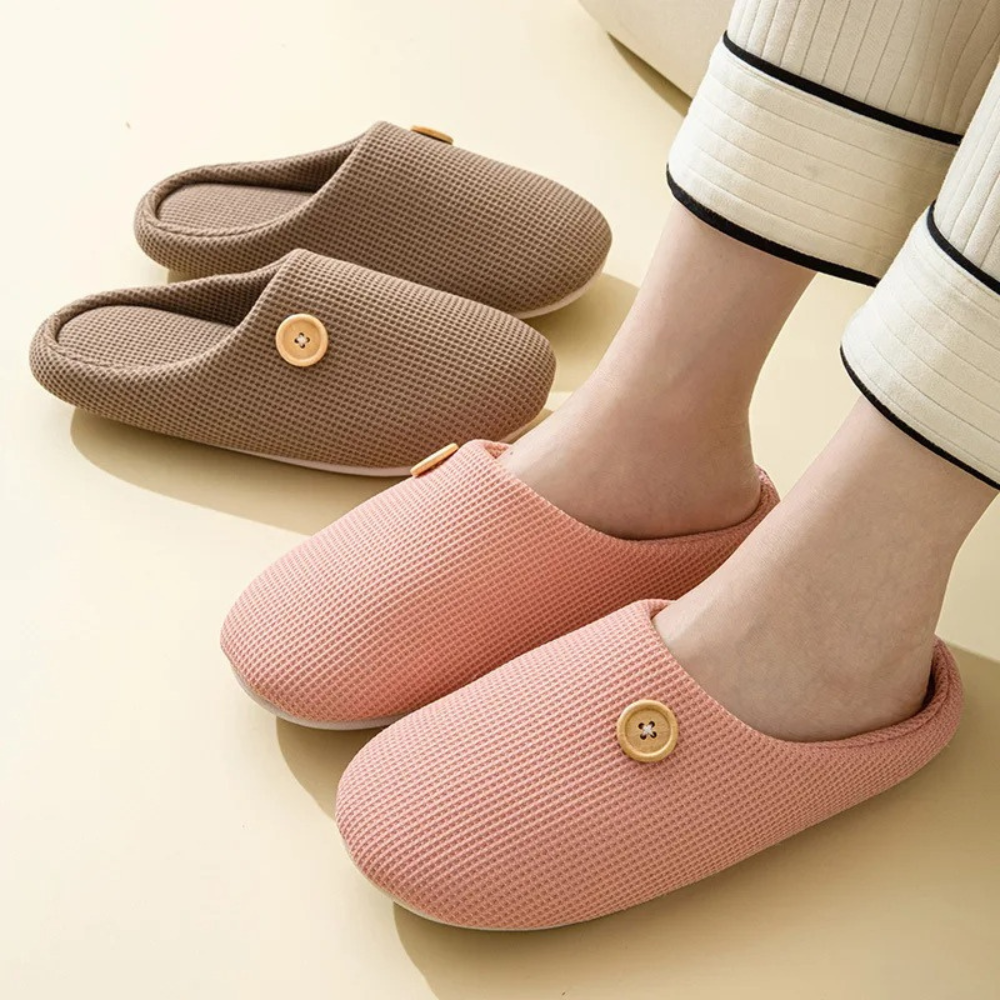 Memory Foam Comfort Slippers - CloudStep-3.5-4-Khaki-State of Style
