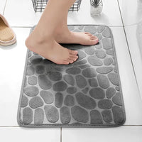 MEMORY FOAM NON-SLIP BATHROOM & LIVING ROOM MAT – EMBOSSED VELVET DESIGN-Pink-State of Style