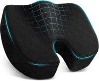 Memory Foam Seat Cushion for Chair - Car Seat and Office Chair Comfort-Black-State of Style