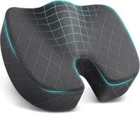 Memory Foam Seat Cushion for Chair - Car Seat and Office Chair Comfort-Grey-State of Style