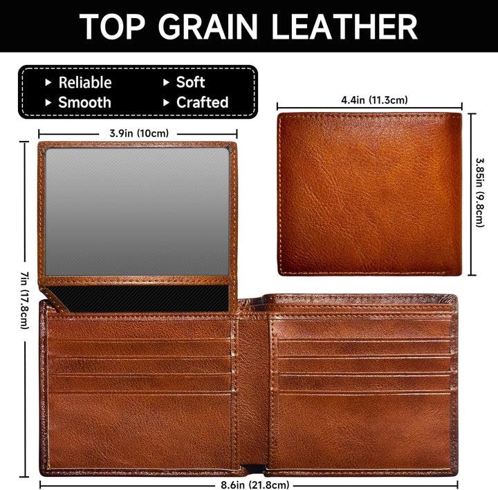 Men's Bifold Wallet made of Top Grain Leather - EliteFold-Brown-State of Style