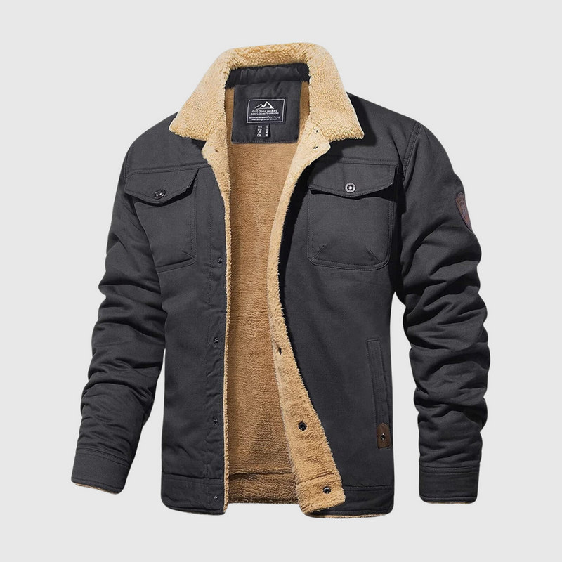 Men's Bomber Jacket - Logan-Dark grey-S-State of Style