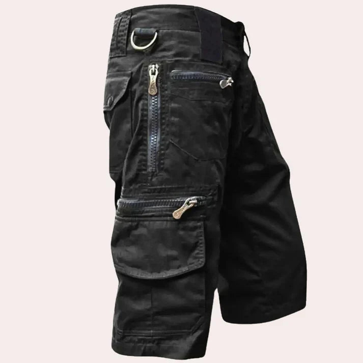 Men's Cargo Shorts for Summer & Leisure - Luca-Black-XS-State of Style