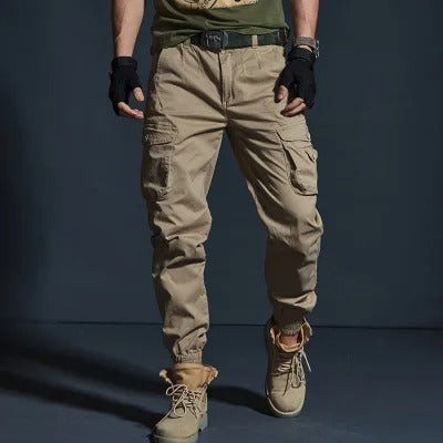 Men's Cargo Trousers - Max-Brown-S-State of Style