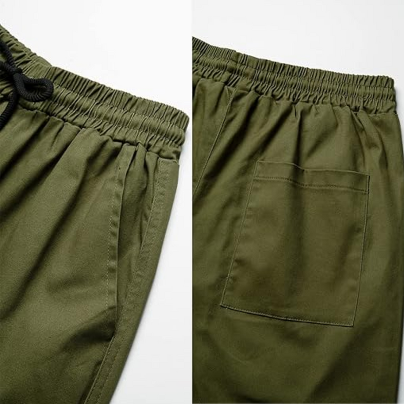 Men's Casual Cargo Joggers - Vincent-Beige Grey-S-State of Style