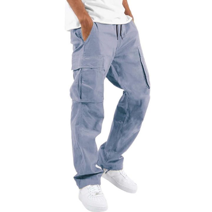 Men's Casual Cargo Joggers - Vincent-Light grey-S-State of Style
