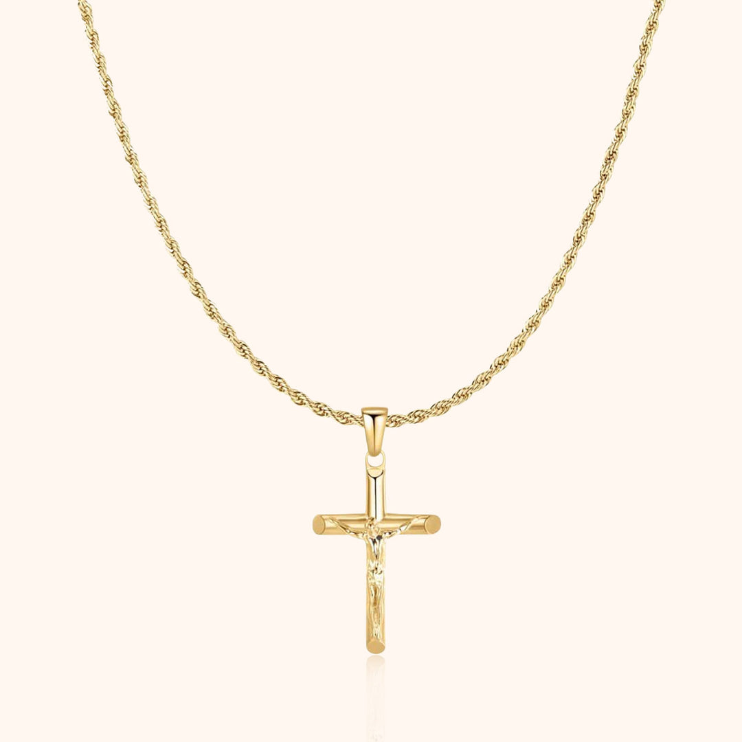 Men's chain with cross - Salvator-Gold-State of Style