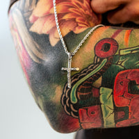 Men's chain with cross - Salvator-Silver-State of Style