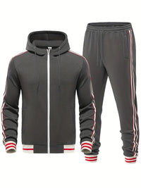 Men's Comfortable Tracksuit - Damon-Dark Grey-S-State of Style