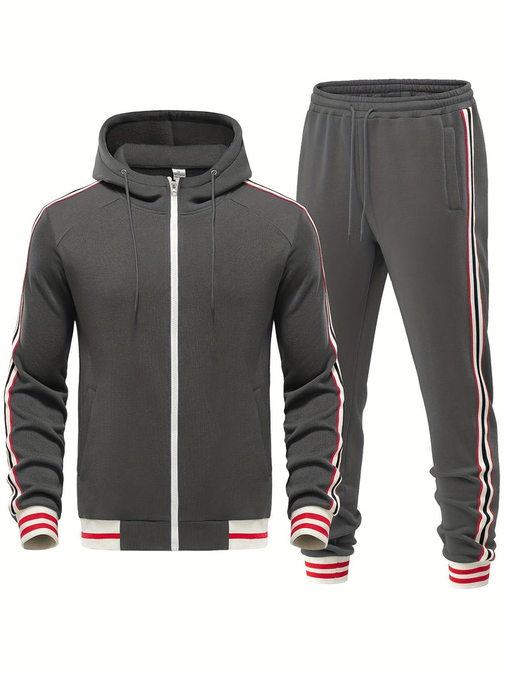 Men's Comfortable Tracksuit - Damon-Dark Grey-S-State of Style
