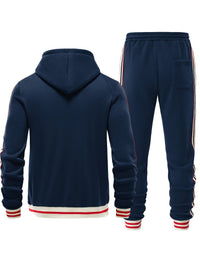 Men's Comfortable Tracksuit - Damon-Navy Blue-S-State of Style