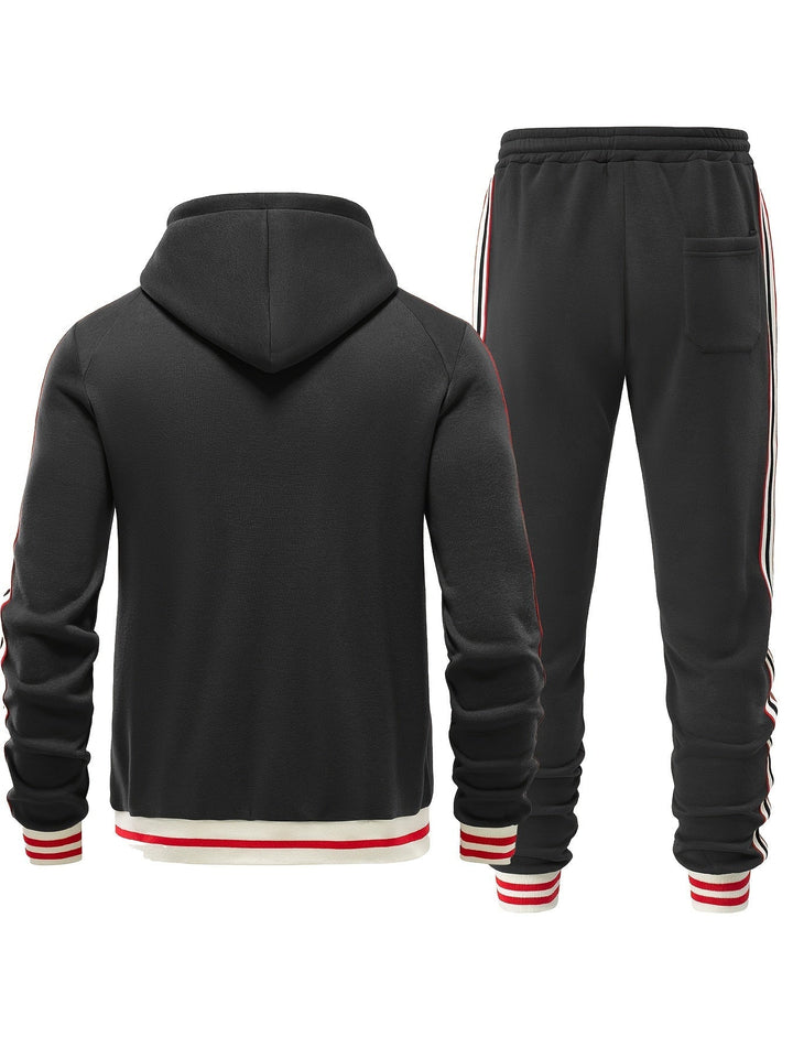 Men's Comfortable Tracksuit - Damon-Navy Blue-S-State of Style