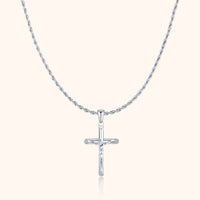 Men’s Cross Necklace - Salvator-Silver-State of Style